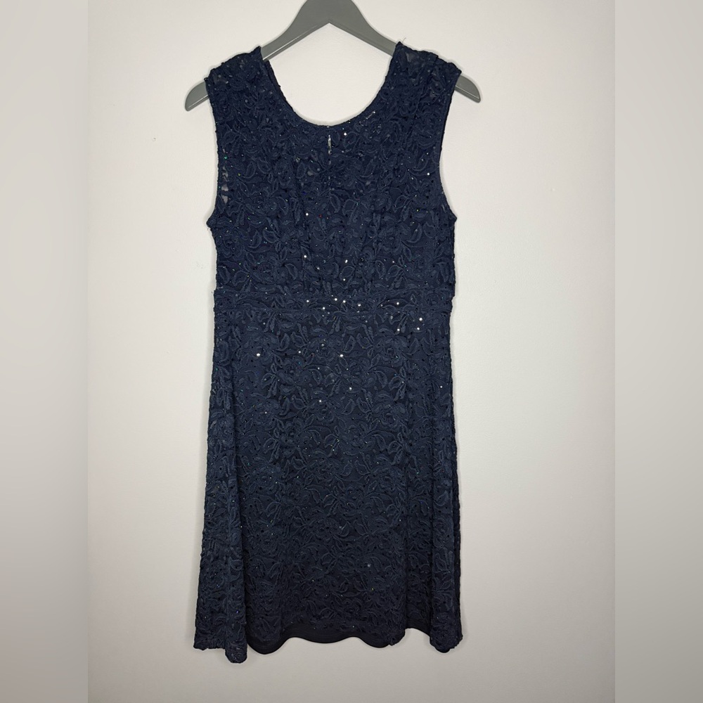 INC International Concepts Midnight Blue Lace Dress